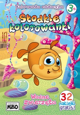 Słodkie kolorowanki. Wodne zwierzęta