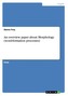 An overview paper about: Morphology (word-formation processes)