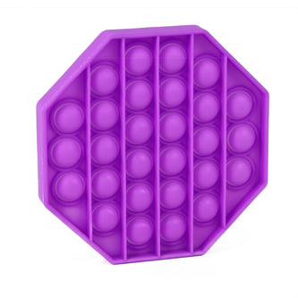 Pop it - praskání bublin - osmihran fialový