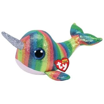 Beanie Boos Nori - Wielokolorowy Narwal 24cm
