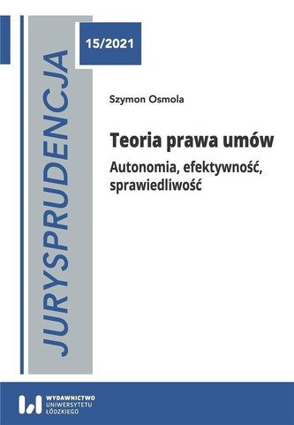 Jurysprudencja 15/2021. Teoria prawa umów