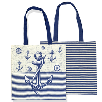 Plátěná taška 40*42 cm, námořnická