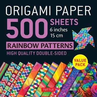 Origami Paper 500 Sheets Rainbow Patterns 6 (15 CM): Tuttle Origami Paper: High-Quality Double-Sided Origami Sheets Printed with
