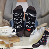 HOUSEDECOR Dámské ponožky - Přines mi trochu kávy.