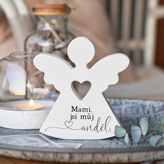 HOUSEDECOR Srdcový anděl - \"Mami, jsi můj anděl.\"