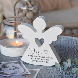 HOUSEDECOR Srdcový anděl - \"Dcera a srdce\"