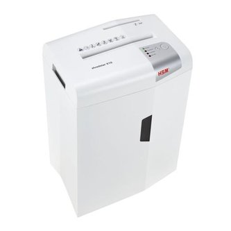 Skartovač HSM Shredstar X10 White, P-4, 4,5x30mm, 10 listů, 20l, CD+DVD, Credit Card, Sponky