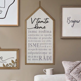 HOUSEDECOR Domeček - V tomto domě...