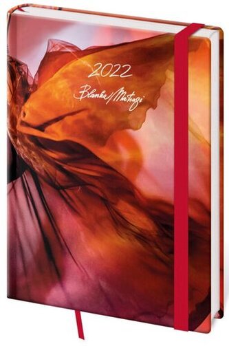 Diář 2022 Vario - Matragi Red s gumičkou, týdenní, A5 Diář 2022 Vario - Matragi Red s gumičkou, týdenní, A5
