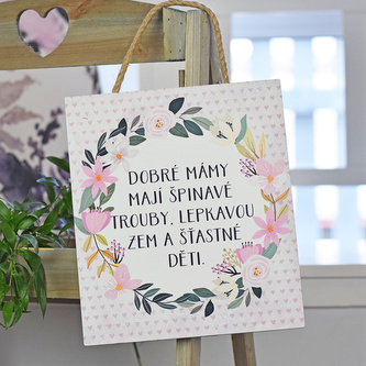 HOUSEDECOR Andílek s levandulí - Pro krásný den