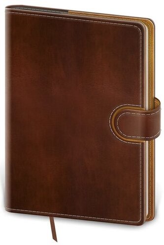 Diář 2022 Flip - hnědo/hnědý, denní, B6 Diář 2022 Flip - hnědo/hnědý, denní, B6
