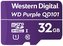 WD PURPLE 32GB MicroSDHC QD101 / WDD032G1P0CC / CL10 / U1 /