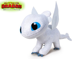 Jak vycvičit draka 3 - Bleskoběska drak plyšový 40cm stojící 0m+