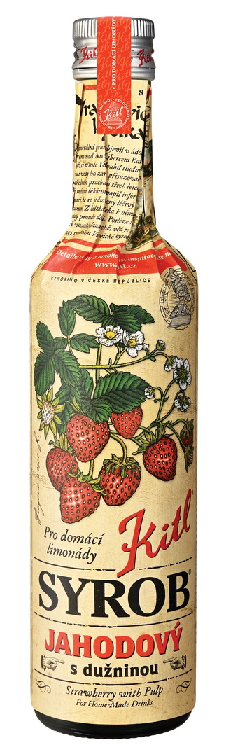Kitl Kitl Syrob Jahodový s dužinou 500 ml Kitl Kitl Syrob Jahodový s dužinou 500 ml