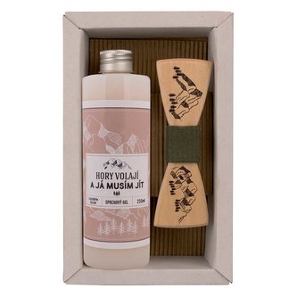 Bohemia Gifts Kosmetická sada pro muže - sprchový gel 250 ml a motýlek - hory volají Bohemia Gifts Kosmetická sada pro muže - sprchový gel 250 ml a motýlek - hory volají