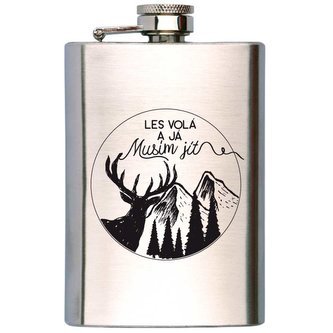 Bohemia Gifts Placatka na alkohol pro myslivce 200 ml - les volá