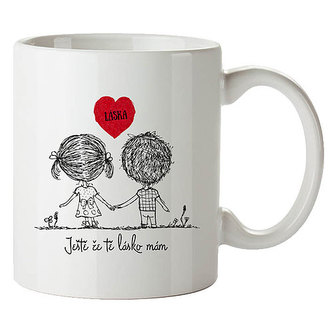 Bohemia Gifts Keramický hrnek 350 ml - láska