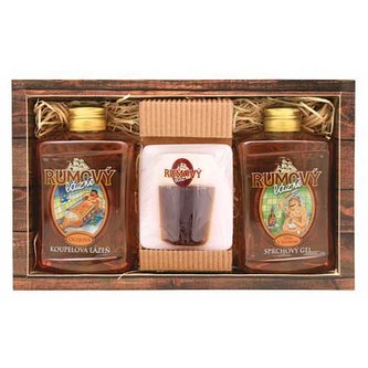Bohemia Gifts Sada rumová kosmetika – gel 300 ml, mýdlo 70 g a olejová lázeň 300 ml