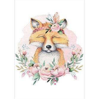Bohemia Gifts Plakát pro děti formát A3 - liška