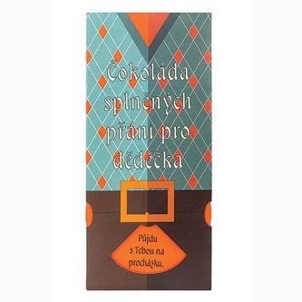 Bohemia Gifts Mléčná čokoláda splněných přání 100 g pro dědečka