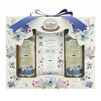 Bohemia Gifts Kosmetická sada Blue Spa – gel 100ml, mýdlo 100g a šampon 100ml