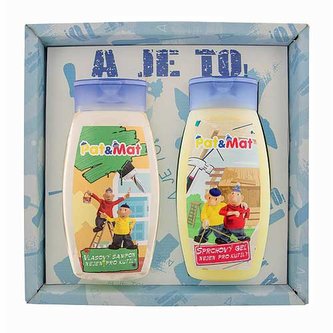 Bohemia Gifts Sada Pat a Mat gel 250ml a šampon 250ml - truhláři Bohemia Gifts Sada Pat a Mat gel 250ml a šampon 250ml - truhláři