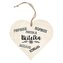 Bohemia Gifts Dekorační dřevěné srdce 12 cm pro paní učitelku