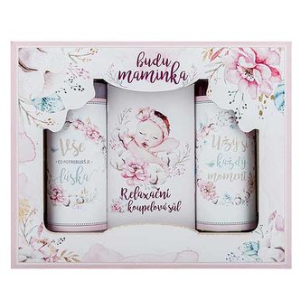 Bohemia Gifts Sada pro budoucí maminku gel 100 ml, šampon 100 ml a sůl 110 g