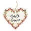 Bohemia Gifts Dekorační dřevěné srdce 13 cm – veselé vánoce
