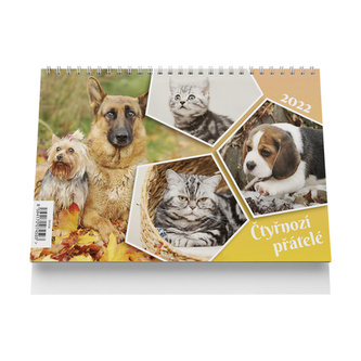 Čtyřnozí přátelé 2022 - stolní kalendář