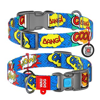 Obojek nylonový Waudog OMG! QR (23-35cm/1,5cm)