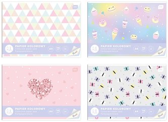 Zeszyt papierów kolorowych Pastel A4/10K (10szt)