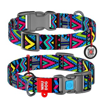Obojek nylonový Waudog Indie QR (31-49cm/2,5cm)