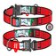 Obojek nylonový Waudog DC Joker red Fastex QR (24-40cm/2cm)