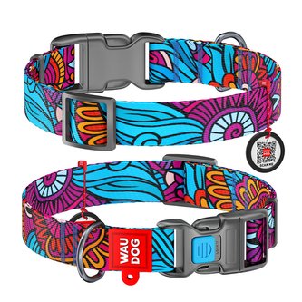 Obojek nylonový Waudog Summer QR (24-40cm/2cm)