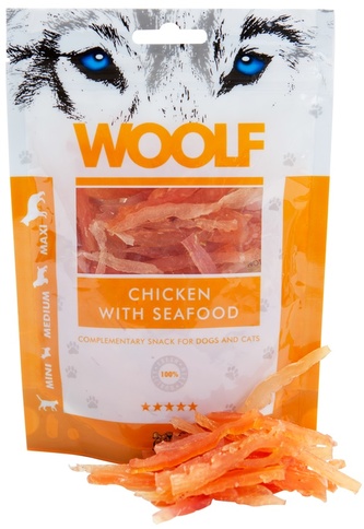 Woolf Chicken with Seafood 100g