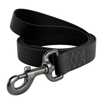 Vodítko voděodolné Waudog Collartex černé (122cm/1,5cm)