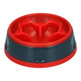 Zpomalovací miska Eat Slow Amaze Flower červená 13cm