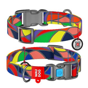 Obojek nylonový Waudog Vitrage QR (23-35cm/1,5cm)
