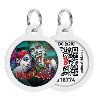 Chytrá ID známka s QR tagem Waudog DC Mad Love