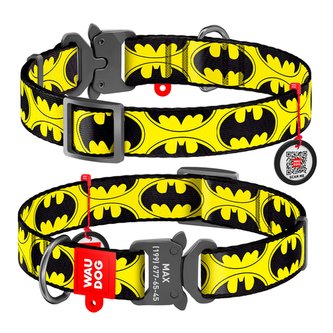 Obojek nylonový Waudog DC Batman logo Fastex QR (35-58cm/2,5cm) Obojek nylonový Waudog DC Batman logo Fastex QR (35-58cm/2,5cm)