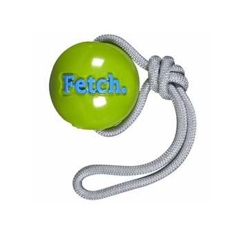 Orbee-Tuff® Ball Fetch s provazem 8cm zelený