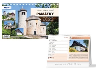 Národní kulturní památky 2022 - stolní kalendář