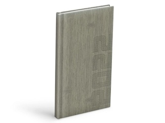 Diář 2022 T806 PU grey 90x170 mm
