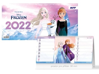 DISNEY Frozen (čtrnáctidenní) 2022 - stolní kalendář