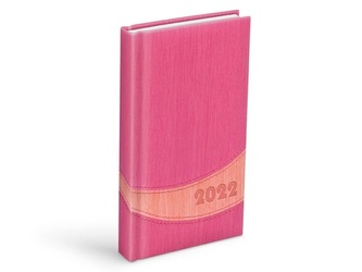 Diář 2022 D802 PU pink / peach 90x170 mm