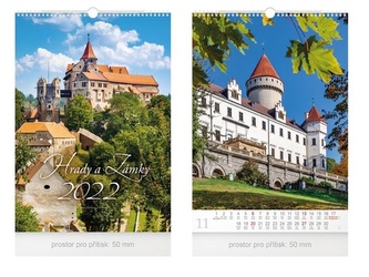 Hrady a zámky 2022 - nástěnný kalendář