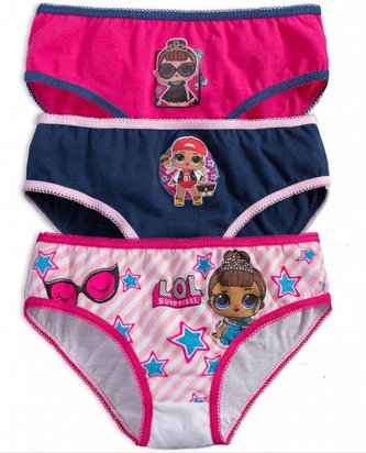 SADA 3 KS KALHOTKY LOL - velikost 7-8