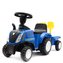 Dětské odrážedlo traktor s vlečkou a nářadím Baby Mix New Holland modrý