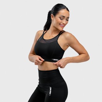 Sportovní podprsenka We Rise Black - Squat Wolf - Velikost XS Sportovní podprsenka We Rise Black - Squat Wolf - Velikost XS